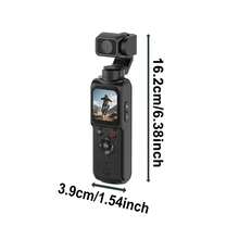 POCKET High-Definition 4K Pocket Action Camera, 330° Automatic Left-Right Tracking Rotating Video Recorder, Equipped With 1.72-Inch Touch High-Definition Display Screen, 12 Million Effective Pixels, WIFI Connection For Instant Photo Sharing, One-Click Rotating Selfie Vlog Camera, 18x Digital Focus, Supports USB Charging, Comes With Tripod, Convenient For Carrying And Use. - 查看 9