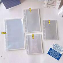 Lembar Isi Ulang Halaman Dalam PP Transparan A7 untuk Binder Lepas, 10/20/30/50 Pcs/Tas, Sampul Kartu Foto Transparan, Sisipan Pengganti Album Photocard Idol, Cocok untuk Buku Stiker Buku Pegangan A7, Penyimpanan untuk Kartu Mini, Kartu Bus Akses Kampus - transparan - View 7