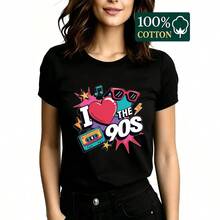 Women T-Shirts - 黑色 - 查看 7