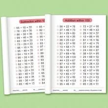 64 Pages Math Workbook For Addition And Subtraction Within 100, Improve Calculation Ability, School Supplies, Learning Materials, Student Rewards - D - View 5