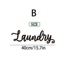 1pc Black Metal Laundry Room Wall Art, Laundry Decor Sign, Modern Laundry Room Sign Decor, Room Decor, Beautiful Room Decor, Bedroom Decor, Home Decor, House Decor, Various Holidays - One Size Fits All - View 16
