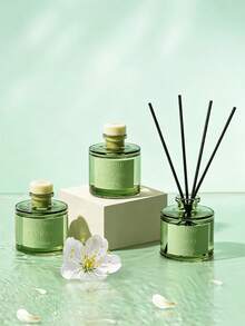 50ml Aromatherapy Essential Oil Air Freshener, Plant-Based Flameless Reed Diffuser, Suitable For Bathroom, Bedroom, Home Decor, Long-Lasting Fragrance - Star - View 5