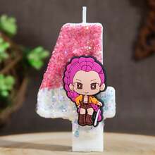 Mattel K-Pop Demon Hunter Influencer Exquisite Boxed Birthday Cake Number Candles Witch Girl Group Celebration Handmade Independent Decoration Creative - View 19