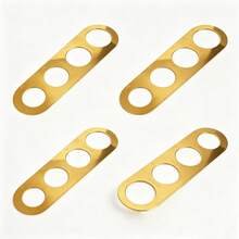 Stainless Steel 4-Hole Pasta Portion Control Tool, Laser Engraved Spaghetti Measurer For 1-4 Servings, Durable One-Piece Easy Clean Kitchen Gadget For Home, Restaurant & Diet, Silver & Gold - Gold - View 10