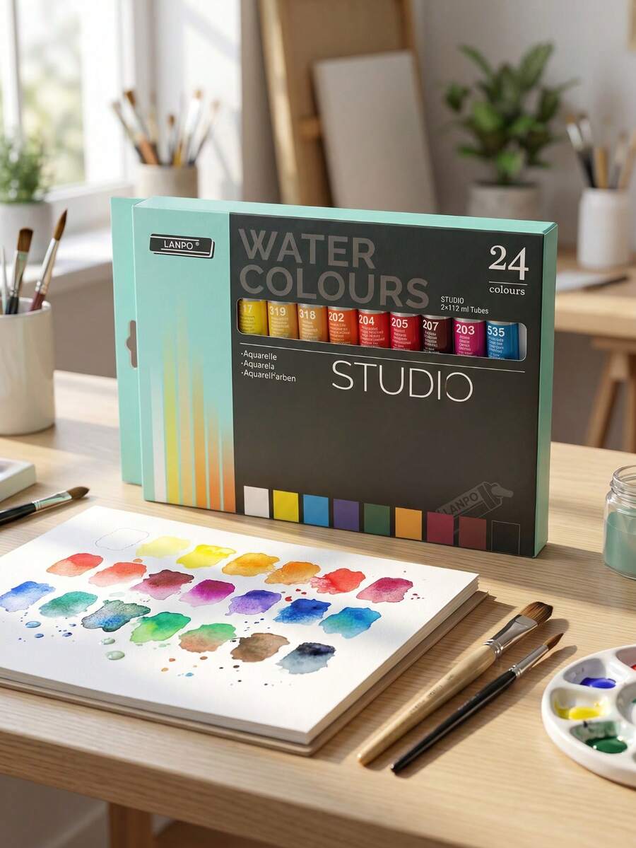 10/12/24 Colors Watercolor Paint Set 12ml Tubes High Pigment Transparent For Artists Students,Art Enthusiast - Watercolor Paint Set - View 1
