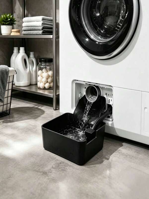 1pc Washing Machine Drip Tray, Easy Install Anti-Overflow Anti-Leak Water Collection Drawer, Washing Machine Base Waterproof Protective Pad, Appliance Repair Replacement Part, Reusable, Anti-Overflow Water Tray, Suitable For Various Washing Machines, Bathroom Accessories, Cleaning Tools, Home Essentials, Halloween, Back To School, Kitchen Supplies, Bathroom Gadgets