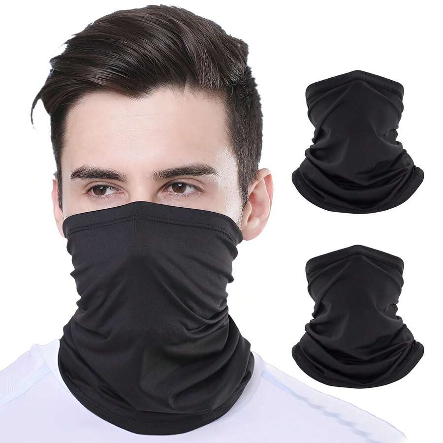 1pc Cool Neck Gaiter Face Mask, Multi-Functional Elastic Tube Scarf Balaclava, Windproof UV Protection, Suitable For Cycling, Running, Outdoor Activities, Sports, Unisex - Multicolor - View 1