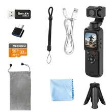 POCKET High-Definition 4K Pocket Action Camera, 330° Automatic Left-Right Tracking Rotating Video Recorder, Equipped With 1.72-Inch Touch High-Definition Display Screen, 12 Million Effective Pixels, WIFI Connection For Instant Photo Sharing, One-Click Rotating Selfie Vlog Camera, 18x Digital Focus, Supports USB Charging, Comes With Tripod, Convenient For Carrying And Use. - 查看 15