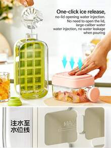 Press-To-Release Ice Cube Tray – A Handy Home Essential For Making And Storing Ice In Your Freezer. - Multicolor - View 8