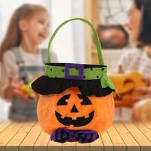 2pcs Halloween Limited Pumpkin Multi-Functional Storage Bag, Can Store Candy, Trick Or Treat Bag, Holiday Gift - A - View 7