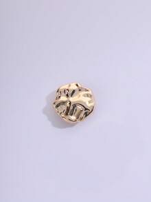 1 Pc Fashion Multi-Shaped Gold Women's Cufflinks And Decorative Clothing Buttons, Suitable For Daily And Festival Wear, Gifts For Friends - Gold - View 4