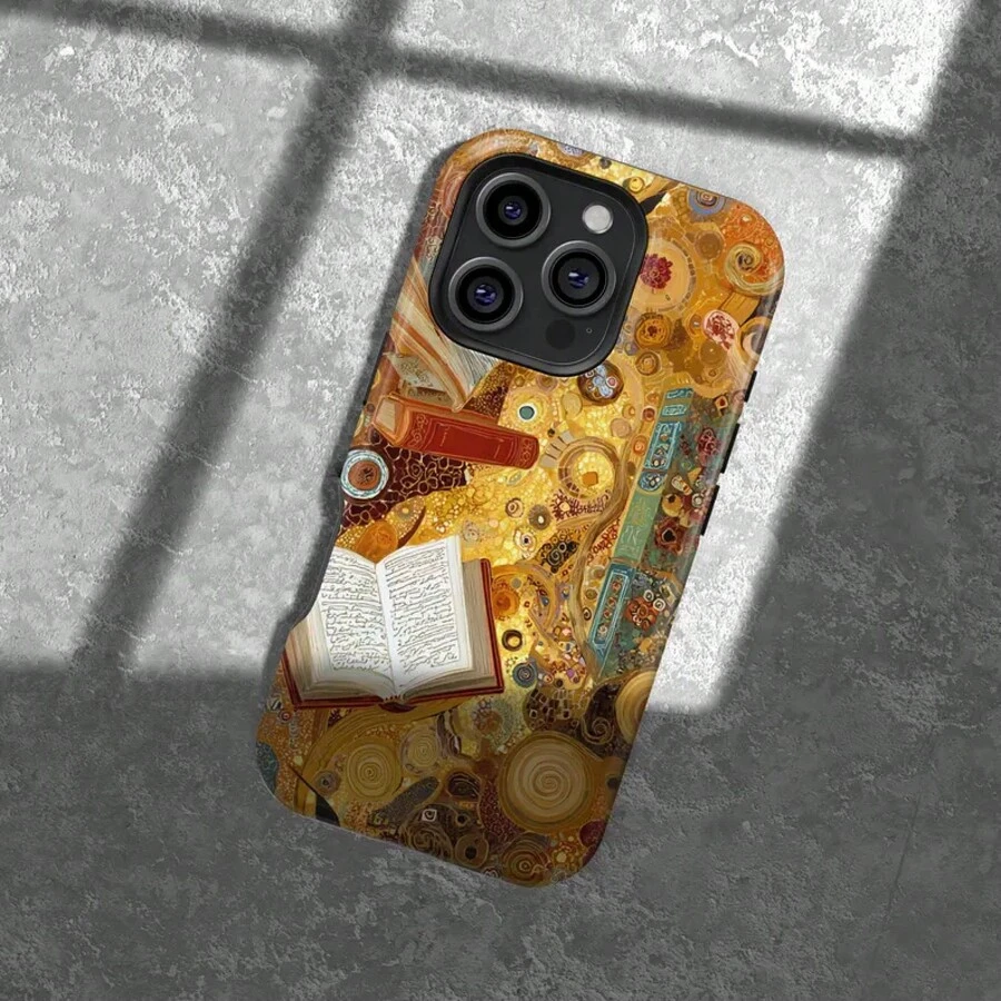 Neu/Einzelstück, kostenloser Versand, bunt gestreiftes Polka-Dot-Kunstmuster, 2-in-1 glänzende Folien-Handyhülle für iPhone 17 16 15 14 13 12 11 Pro Max, Blumenmuster-Hülle für Samsung S21 S22 S23 S24 S25 Ultra. - Farbe - Übersicht 1
