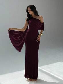 Women Maxi Dresses - Granate - View 1