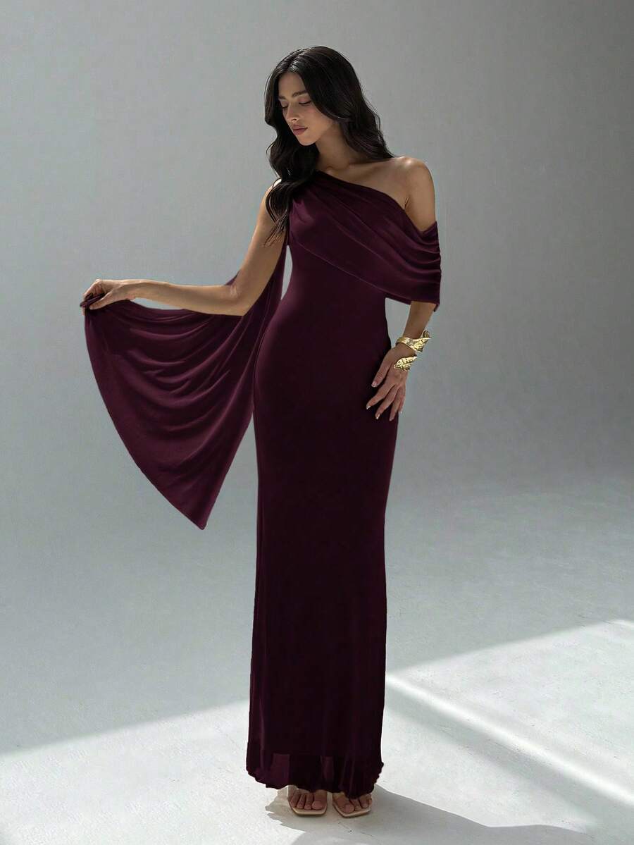 Women Maxi Dresses - Granate - View 1