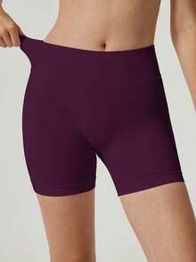 UONNOU 2Pcs High Waist Ribbed Seamless Yoga Biker Shorts, Tummy Butt Lift Shorts - Multicolor - View 8