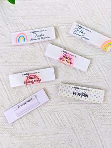 1/3/5pcs Customized Nurse Doctor Acrylic Name Badge, Intern Nurse Doctor Midwife Hospital Staff Pin, Hospital Employee Name Tag, Nurse Appreciation Gift Pin, Anniversary/Medical Party Souvenir - Multi-color (Rainbow) - View 10