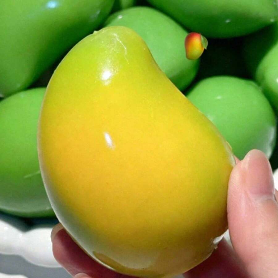 Tachimi 1pc Portable Daily Mango Squeeze Toy Set, Includes Slow Rebound Squeeze Toy And Crispy Squeeze Toy, Universal Children's Indoor Daily Play Toy, Matches Home Daily Supplies, Random Shipment - Multicolor - View 1
