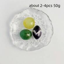 10/20/50/100/200/300/500/1000/2000g/袋 天然滾筒寶石與混色水晶散裝－多種滾筒拋光寶石原石，適合居家裝飾 - 彩色 - 查看 18