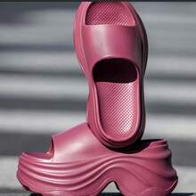 Chinelos Femininos Novos de Verão EVA com Plataforma Grossa de 8cm, Sandálias e Chinelos para Uso Externo, Slides de Salto Alto Impermeáveis e Antiderrapantes para Praia, Uso Interno/Externo, Presente - Chinelos Femininos - Visão 12