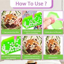 New Pearl Painting Red Panda DIY Handmade Pearl Painting, Suitable For Home And New Home Decor, A Gift For DIY Enthusiasts To Give To Friends, Frameless Diamond Painting Set. - Sets - View 7