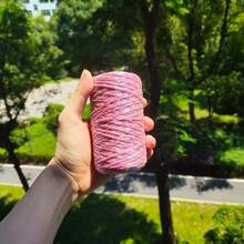 1 Roll Iridescent Glitter Crochet Yarn, 100g Shiny Metallic Color Crochet Yarn, Suitable For Handmade Knitting, DIY Macrame Weaving Craft Rope, Can Be Used For Bag Making - 100g - View 9