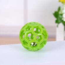 1PC/Set Interactive Pet Bell Ball, 1pc TPR Hollow Out Chew Toy With Built-In Bell, Durable Teething Play Ball For Cats Kittens Small Dogs Puppies, Self-Entertainment Pet Toy - Multicolor - View 9
