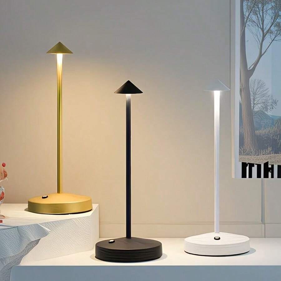 Portable Wireless LED Desk Lamp With Touch Control And Stepless Dimming – USB Interface Bedside Lamp, Suitable For Portable Night Use, Compatible With Travel And Desktop Use (No Cable Clutter)