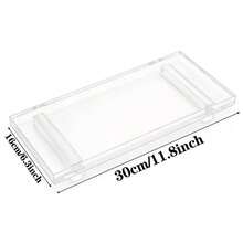 Acrylic Soap Dish For Bathroom Countertop And Kitchen, Waterproof Countertop Organizer For Soap Dish, Vanity, Plants And Candles - Multicolor - View 5
