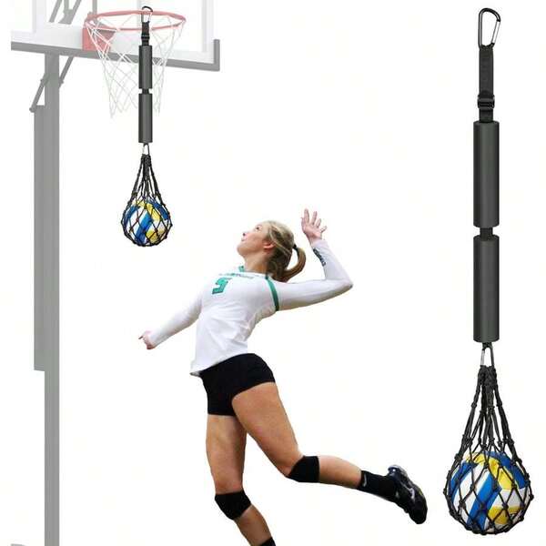 Entrenador de Golpeo de Voleibol, Entrenador de Rebote, Entrenador de Servicio Ajustable, Pelota Deportiva, Salto, Entrenamiento Táctil, Exteriores Herramienta de Práctica Voleibol