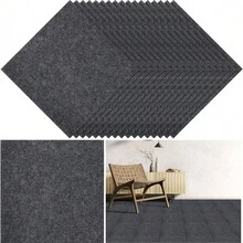 10pcs Modern Self-Adhesive Foam Floor Tiles, Geometric & Striped Pattern, Straight Lay, Non-Slip & Wear-Resistant, Easy Installation, Suitable For Bedroom And Office - C - View 9
