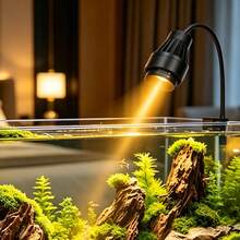 LED Aquarium Spotlight 15°-60° Adjustable Focus 3-Color Cycle Timer & Cooling Fan USB Clip-On Light Suitable For Fish Tank 10W 14W 16W - View 10