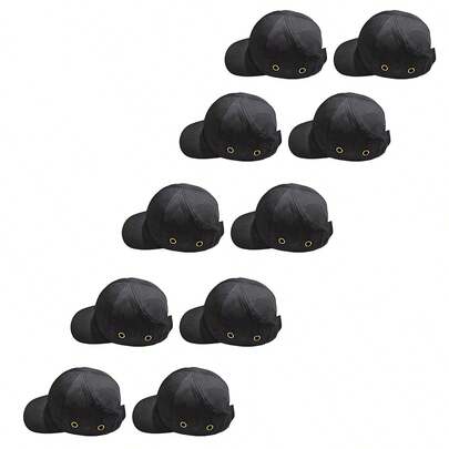 Bone com Capacete EPI Kit 10 Uni Obra Seguranca do Trabalho Casquete Reparo Conserto Oficina Resistente