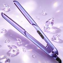 Alat Penata Rambut Profesional ANGENIL - Pelurus & Pengeriting 2-in-1. Plat Keramik Menciptakan Tekstur Rambut Halus dan Lembut. Fitur Tegangan Ganda, Pemanasan Cepat dan 8 Pengaturan Suhu yang Dapat Disesuaikan, Cocok untuk Semua Jenis Rambut. - Biru - View 3