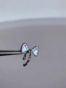 1pc Cute Rabbit Ear Unique Design Ear Clip For Women, Sweet Cat Ear Playful Ear Cartilage Clip Ear Jewelry - Multicolor - View 10