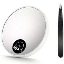 90X Magnifying Makeup Mirror With Strong Suction Cup - High Magnification For Professional Skincare Analysis, Compact Portable Design, Suitable For Home, Salon, Travel Use - Makeup Mirror Beauty Tool - Multicolor - View 17