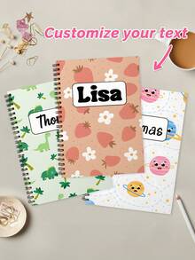 Customize Personalized Kids Notebook,Custom Name, Back To School Gift,12 Styles,Personalized Birthday Party Souvenir, Back To School Season - Multicolor - View 9