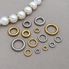 2Pcs 4/5/6/8/10/12mm Stainless Steel Gold Closed Soldered Round Jump Rings Circle Ring DIY Necklace Earrings Jewelry Making Supplies Accessories - Multicolor - View 5