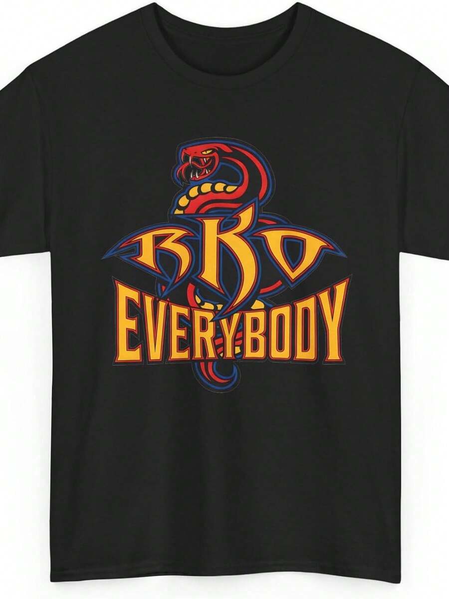 T-Shirt Randy Orton RKO Everybody per Nuovi Appassionati di Wrestling Professionale, per Uomini e Donne - nero - Visualizzare 1