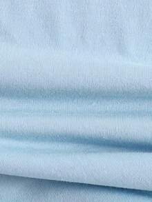 Autismus-Bewusstseins-T-Shirt für Frauen - mit der Aufschrift "Ich glaube an mehrere Möglichkeiten", blau, geeignet für Autismus-Veranstaltungen im April, bequeme Rundhals-Kurzarm-Freizeitkleidung, maschinenwas - Himmelblau - Übersicht 4