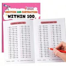 64 Pages Math Workbook For Addition And Subtraction Within 100, Improve Calculation Ability, School Supplies, Learning Materials, Student Rewards - D - View 2