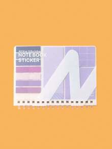 1pc Multifunctional Sticky Note Combination Notebook, Sticky Notes With Adhesive, INS Style Index Tabs, Soft Spiral Bound Lined Loose-Leaf Notebook - Multicolor - View 8