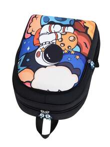 Mochila de astronauta de dibujos animados de alta estética y estilo fresco para estudiantes; mochila que protege la columna y reduce la carga - azul oscuro - Ver 4