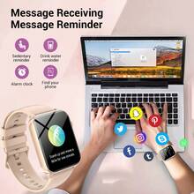 Blackview R30max SmartWatch With LED Flash Light, IP68 Waterproof Unisex Smartwatch For Phones/Android, Fitness Watch With Heart Rate Monitor Sleep Tracking Step Counter Calorie Counter Blood Pressure Monitor, 10 Days Battery Life, Hiking Watch Gift For Family - Pink - View 4