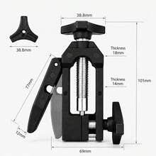 VXM Bicycle Hydraulic Brake Oil Needle Installation Press-In Tool, Oil Tube Top-In Insert, Tube Cutter, Olive Head Press-In - Black - View 5