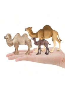 1pc/10pcs Realistic Desert Camel Decoration, Single Hump & Double Hump Camel Model Toy - Multicolor - View 6