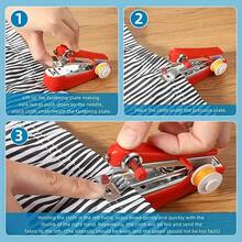 1pc Mini Manual Portable Sewing Machine, Multi-Function Mini Handheld Sewing Machine, Suitable For Home And Travel Use, Student Hand Sewing Machine, Small Sewing Machine, Lightweight Sewing Tool, Quick Repair, Sewing Machine Accessories, Fast Sewing, Easy Mending, Home Essential, Travel Emergency - Sewing Machine - View 9