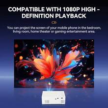 MOMAN 2025 Upgraded Flagship Android Projector, Built-In System, 4D Immersive Experience, Ultra-Quiet Design, 240° Full-Angle Projection, Suitable For Home Entertainment, Teaching, Business Meetings And Gaming, Perfect Gift For Various Occasions - Black - View 6