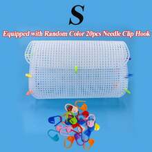 Plastic Woven Mesh Set, Suitable For DIY Handmade Woven Bags, Crochet Bags And Other Woven Materials, Includes Plastic Mesh Hooks - Variant - View 10