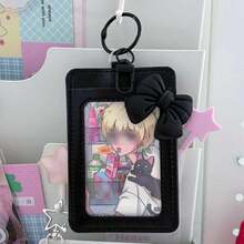 Giá đỡ photocard PU trang trí nơ màu pastel, bao bọc và trưng bày photocard, phụ kiện cho học sinh, trường học, văn phòng, quà tặng - A - Xem 7