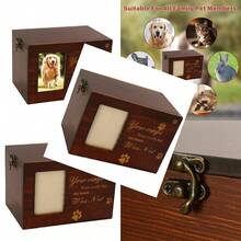 Pet Cremation Urn Ash Urns For Dogs Casket Wooden Box Commemorate Memory Box UK - UK-l313201 - View 3